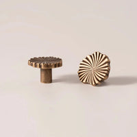 SBrass Cabinet Pulls Cup Flat Vintage Drawer Pulls Kitchen Cupboard Bathroom Dresser Cabinet Knob Hardware Antique Brass Handles-Letifly Lights and Decor