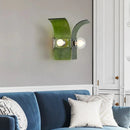Letifly Lights & Decor - Verdant Curve Wall Sconce - Textured Glass Wall Sconce Curved Design Mid Century Modern Ambient Lighting