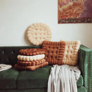 INS Cookie Biscuit Cushion Soft Cute Throw Pillow Square Circle Thicken Seat Decorative Flooring for Living Room Household Chair-Letifly Lights and Decor