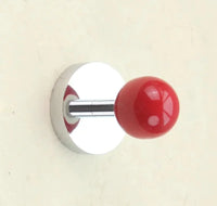 Ceramic Ball Wall Mounted Hook Towel Hooks For Bathroom Clothes Coat Hanger Punch/No Punch Dual Purpose Bedroom Door Hooks Diy-Letifly Lights and Decor