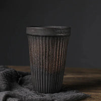 Ceramic Coffee Cup Vertical Stripe Mug