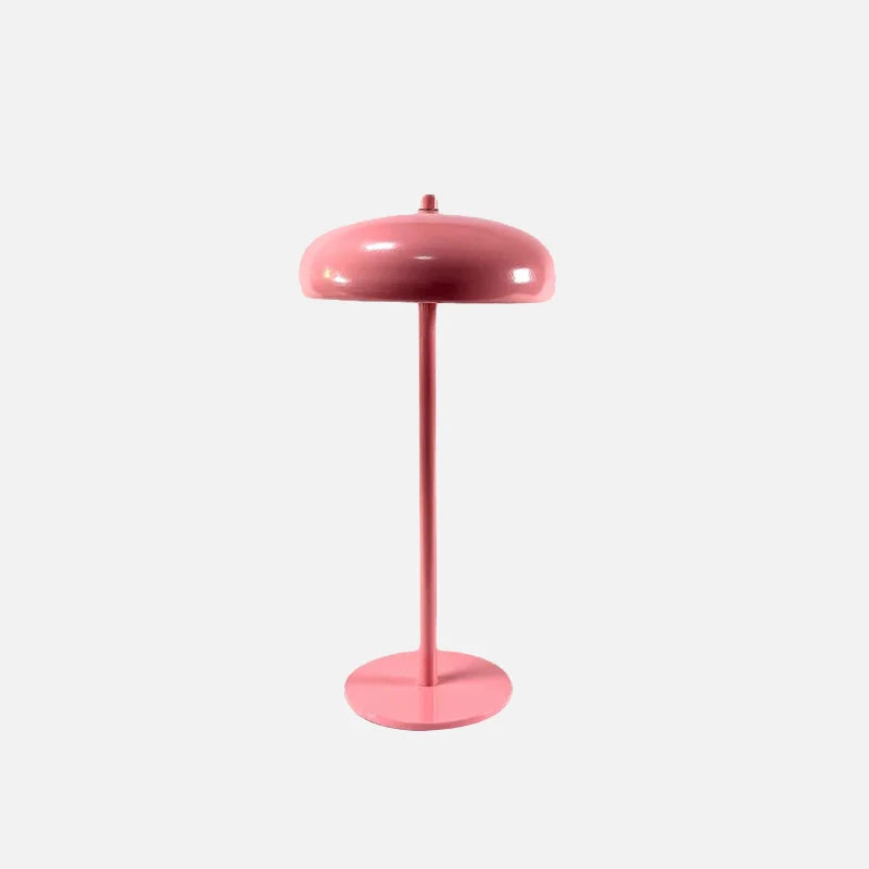 Rechargeable LED table lamp with touch dimmer portable bedside night light dome design