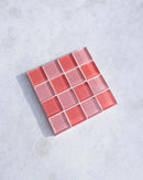 Glass Tile Coaster Drink Mosaic Coaster Square Coaster Colorful Home Decor Housewarming Gift Birthday Gifts-Letifly Lights and Decor