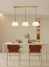 Danish Jelly Glass Lustre Pendant Lights Modern Simple Bedroom Bedside Hanging Lamp Living Room Glass Dining Room Home Decor-Letifly Lights and Decor