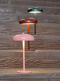 Rechargeable LED table lamp with touch dimmer portable bedside night light dome design