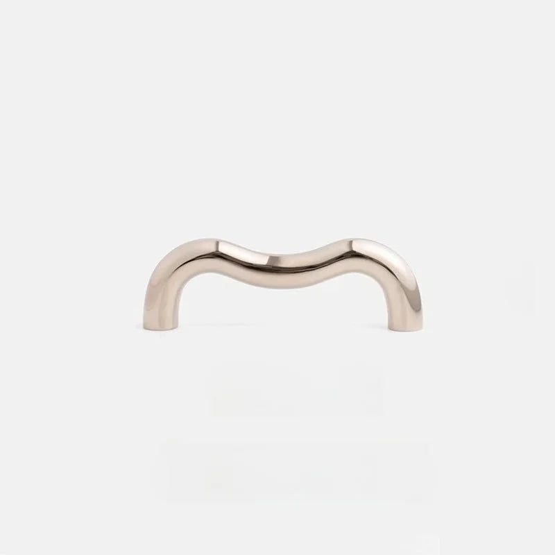 European Minimalist Brass Furniture Handle Cabinet Bar Pulls Bedroom Dresser Bedside Handle Bright Nickel Door Handle Pull-Letifly Lights and Decor