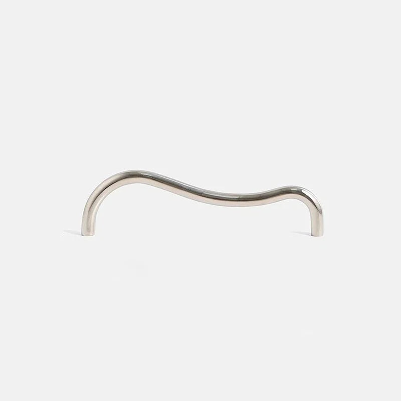 Tinyhob Brass Irregular Line Furniture Handles Bright Nicke Cupboard Wardrobe Dresser Drawer Cabinet Knobs T-Bar Decorative Knob-Letifly Lights and Decor