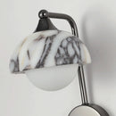 Orion Marble Sconce Black marble wall sconce alabaster stone modern luxury bedroom wall light