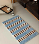 Ins Stripe Tufting Grids Bathroom Mat Living Room Carpet Bathmat Bedside Rug Soft Bedroom Floor Pad Home Decor-Letifly Lights and Decor