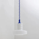 Vintage glass suspension lamp, retro creative white milk glass chandelier with coiled cord, Chromatic Coil Lamp for living room kitchen decor