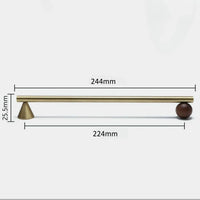 Bronze Brass + Walnut Wood Cabinet Handle and Knob Drawer Knobs T Bar Bedroom Kitchen Cupboard Hardware / Drawer Handles-Letifly Lights and Decor