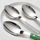 Letifly Lights & Decor - Harper 6pc Spoon Set - 304 stainless steel spoons with colorful handles for everyday dining and table settings