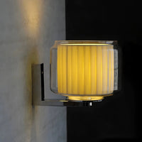Medieval Bauhaus Bedroom Bedside Wall Lamps Fabric Glass Lamp LED Spanish Light Luxury Living Room Corridor Aisle Wall Lights-Letifly Lights and Decor