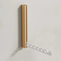 Wood Clothes Hanger Wall Mounted Drying Rack, Collapsible Design, and Invisible Clothing Organizer for Efficient Space Saving-Letifly Lights and Decor
