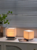 Nordic Minimalist Wabi Sabi Rice Paper Table Lamp Living Room Bedroom Home Decor Indoor Lighting Study Bedside Reading Light-Letifly Lights and Decor