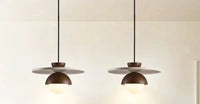 Scandinavian Modern Walnut Wood LED Pendant Light Creative for Bedroom Bedside Ambient Lighting Lamp Ceiling Light Led Lamp-Letifly Lights and Decor