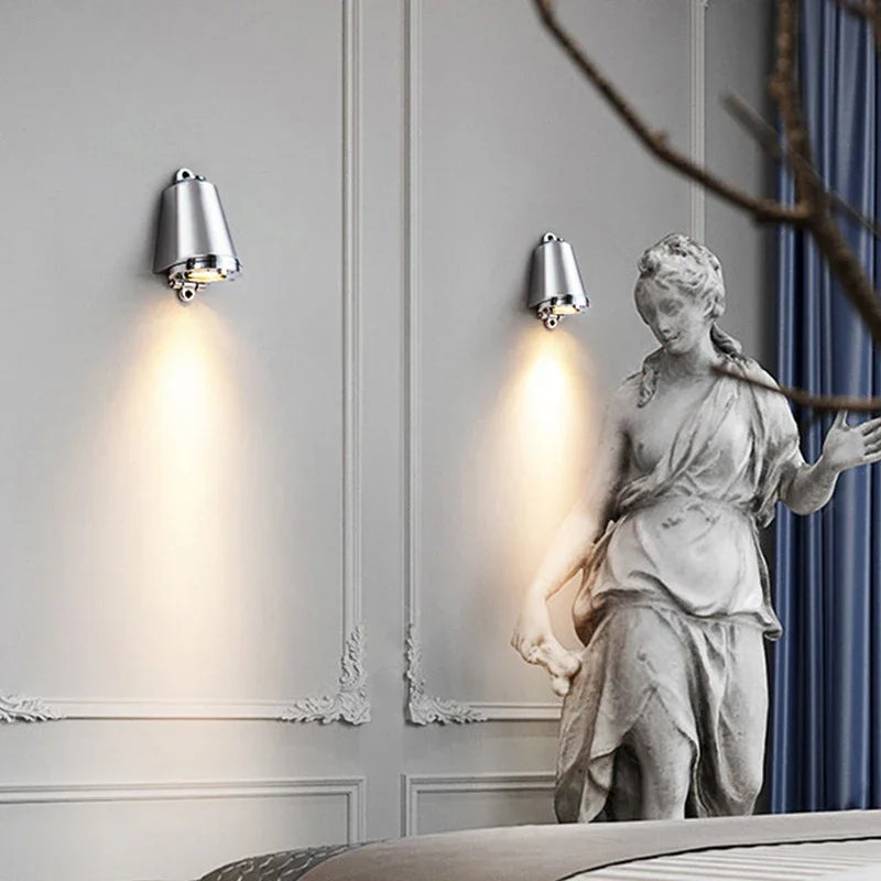 Bell Housing Lamp Indoor outdoor aluminum LED wall light modern bell wall sconce