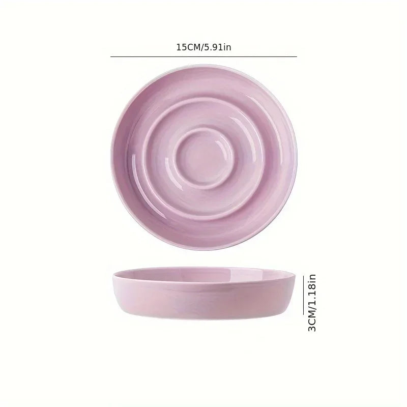 Ceramic Cat Slow Food Bowl for Small Dogs Anti-Choking Pet Supply Dishwasher Safe Dog Bowls for Water And Food-Letifly Lights and Decor
