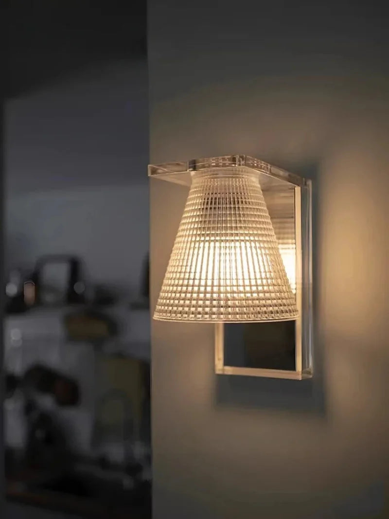 Lattice Glass Wall Sconce