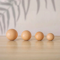 Ball Knob Drawer Pulls Natural Walnut / Ash / Beech Decor Ball Kitchen Cabinet Handles Simple Wooden Furniture Hardware-Letifly Lights and Decor