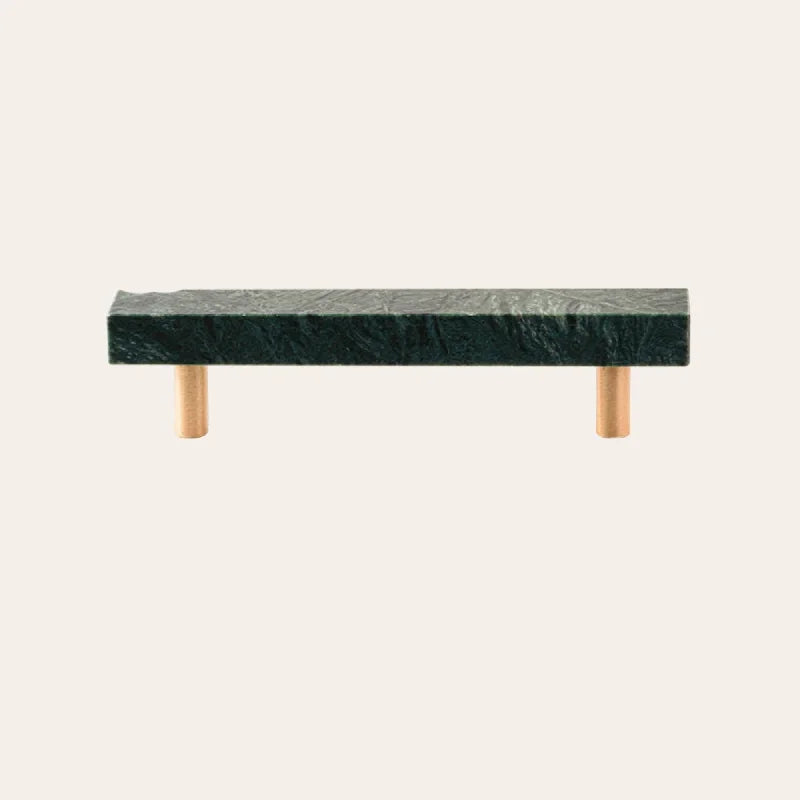 Brass Marble Crystal Stone Furniture Handles White Green Long Round Pulls Cupboard Dresser Drawer Cabinet Knobs-Letifly Lights and Decor