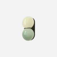 French Cream Mid-Century Green Wall Sconce, Vintage Ambient Lamp for Homestay Bedroom, Living Room, Hallway & Vanity Lighting-Letifly Lights and Decor