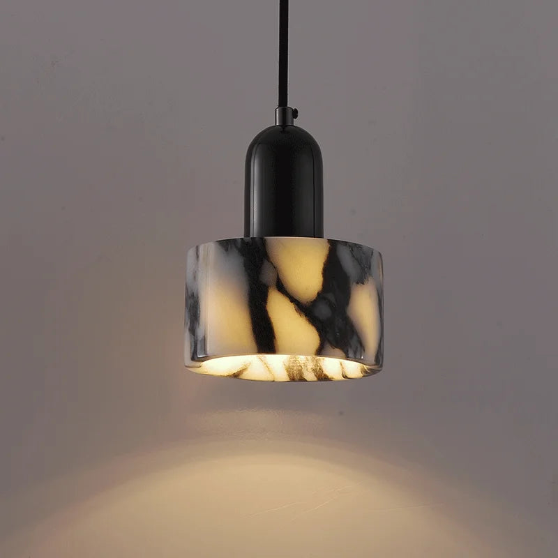 Carrara Marble Eclipse Lamp
