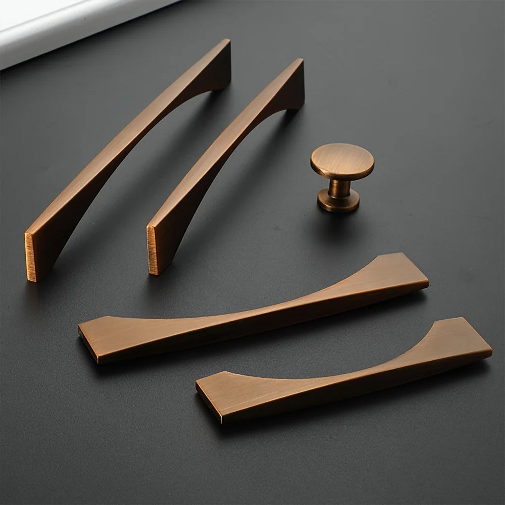 Arc Bronze Cabinet Pulls & Knob