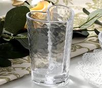 Nordic Lead Free Hammer Pattern Heart Shape Lovely Clear Glass Tumbler Cup with Gold Rim 210ml 7oz Cups for Lovers 1 Pc-Letifly Lights and Decor