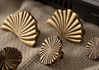 SBrass Cabinet Pulls Cup Flat Vintage Drawer Pulls Kitchen Cupboard Bathroom Dresser Cabinet Knob Hardware Antique Brass Handles-Letifly Lights and Decor