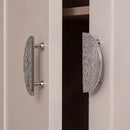 Solid Brass Cabinet Handle Round Kitchen Cabinet Pull High-end Luxury Wardrobe Chrome Silver Pulls Furniture Drawer Knob-Letifly Lights and Decor