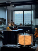 Nordic Minimalist Wabi Sabi Rice Paper Table Lamp Living Room Bedroom Home Decor Indoor Lighting Study Bedside Reading Light-Letifly Lights and Decor