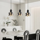 Carrara Eclipse Lamp Luxury Black Round Natural Stone Pendant Lamp High-end Bedroom Bedside LED Chandelier Living room Decoration Home Hanging Lights
