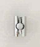 Letifly Lights & Decor - Chrome Nebula Sconce - Modern Chrome Wall Sconce Glass Orb Bauhaus Style Ambient Lighting