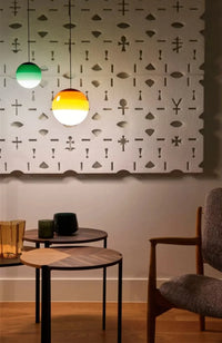 Modern Creative Colored Glass Ball LED Chandelier Restaurant Living Room Bedroom Hotel Art Pendant Lamp Home Decor Light Fixture-Letifly Lights and Decor