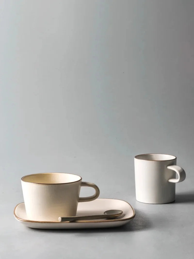 Stoneware Milk Tea Mug Set
