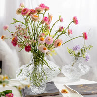 Luxury Nordic Minimalist Style Frosting Glass Vase Classic Home Living Room Decoration Stand For Flowers Decorative Vases Modern-Letifly Lights and Decor