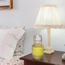 Bedside Carafe Pitcher And Water Glass Tumbler Set Vintage Glass Water Pitcher With Cup Set For Bedroom Retro Relief Patterns-Letifly Lights and Decor