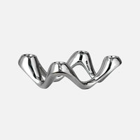 Serpentine Ceramic Candelabra