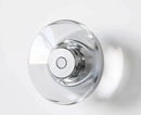 Modern round crystal LED wall sconce clear glass chrome mirror finish minimalist Italian lighting