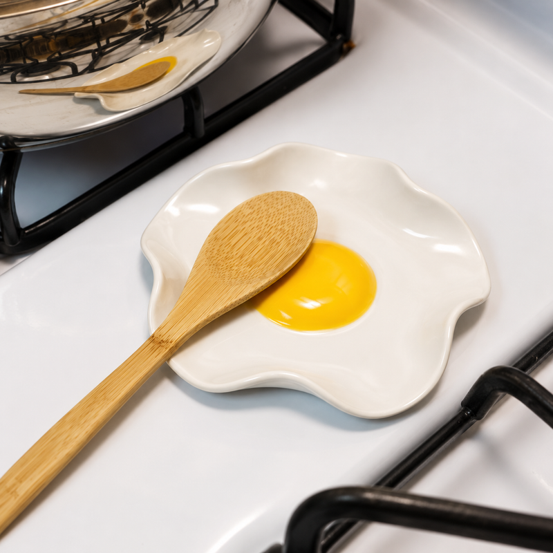 Sunny Side Ceramic Utensil Rest