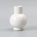 Ceramic Vase Bright Glazed Colorful Big Belly Round Shape Modern Decor