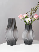 Luxury Nordic Minimalist Style Frosting Glass Vase Classic Home Living Room Decoration Stand For Flowers Decorative Vases Modern-Letifly Lights and Decor