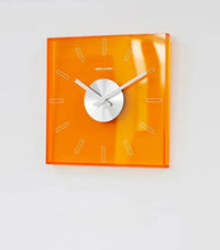 Modern Transparent Clock Klein Blue Wall Hanging Clock Timepiece for Bedroom Living Room Office Acrylic Square Wall Decor-Letifly Lights and Decor