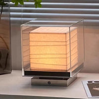 Nordic Minimalist Wabi Sabi Rice Paper Table Lamp Living Room Bedroom Home Decor Indoor Lighting Study Bedside Reading Light-Letifly Lights and Decor