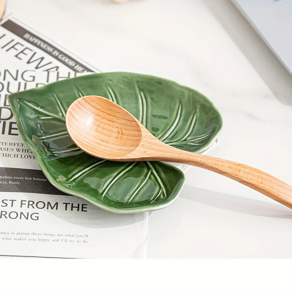 Willow Leaf Utensil Rest