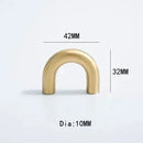 2.52"-15.74" Nordic Brass Long Furniture Handles Wardrobe Kitchen Cupboard Cloakroom Bedside Cabinet Handle Bedroom Accessories-Letifly Lights and Decor