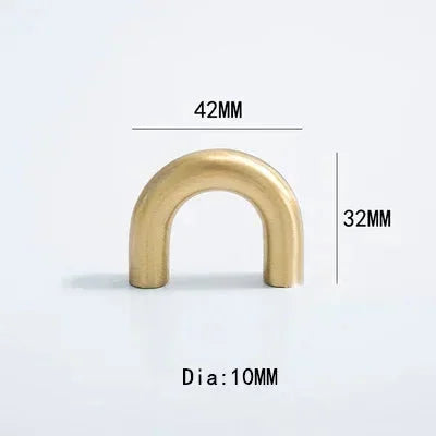 2.52"-15.74" Nordic Brass Long Furniture Handles Wardrobe Kitchen Cupboard Cloakroom Bedside Cabinet Handle Bedroom Accessories-Letifly Lights and Decor