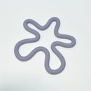 wave silicone heat resistant coaster non-slip pot holder modern kitchen mat