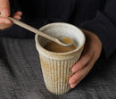 Ceramic Coffee Cup Vertical Stripe Mug